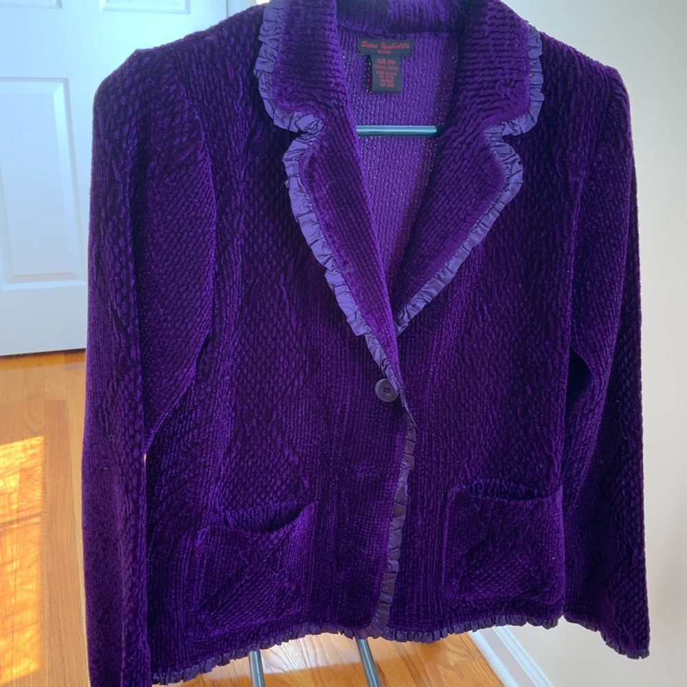 PM DRESSY JACKET. VELVETY FABRIC.